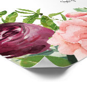 ファンタジーフローラ結婚の歓迎看板 ポスター (角)