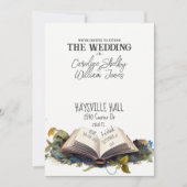 ファンタジーブックフェアリータお洒落リユニークカル 招待状 (正面)