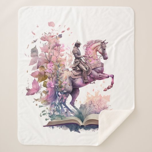 ファンタジーブックラバーデザイン シェルパブランケット (正面)