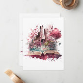 ファンタジーブックラバーデザイン ノートカード (正面/裏面インサイチュ)