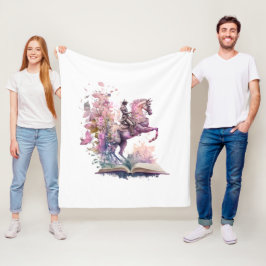 ファンタジーブックラバーデザイン フリースブランケット