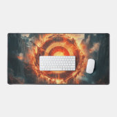 ファンタジーブルズアイ記号デジタルアート デスクマット (キーボード&マウス)