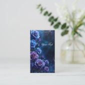 ファンタジーブルーとパープルのバラ 名刺 (スタンド正面)