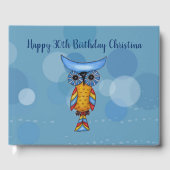 ファンタジーブルーイエローフクロウ大目ダッシュ ゲストブック (正面)