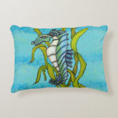 ファンタジーブルーシードラゴンシーホース アクセントクッション (正面)