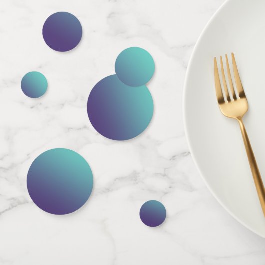 ファンタジーブルー+紫グラデーションカラー紙吹雪 コンフェッティ (グループ)