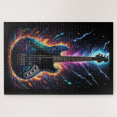 ファンタジーベースのエレクトリックバスギター ジグソーパズル (横)