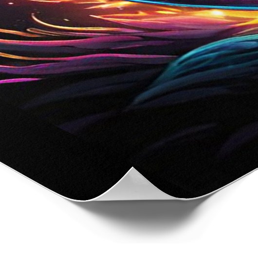 ファンタジーベースのエレクトリックバスギター ポスター (角)