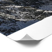 ファンタジーペガ飛んでいるサスホース&イーグル山脈 ポスター (角)