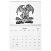 ファンタジーペンシルアートバイクリシアートKSZP カレンダー (1月 2027)