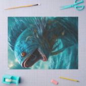 ファンタジーホラーフィッシュ海のモンスターの切り離し 薄葉紙 (クラフト)