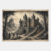 ファンタジーホラー中央城と女王 ラッピングペーパーシート (正面)