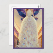 ファンタジーホワイトピャコッ結婚クのドレファッショニスタス ポストカード (正面/裏面)