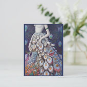 ファンタジーホワイトピーコ結婚ックズドレスイラストレーション ポストカード (スタンド正面)