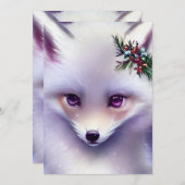 ファンタジーホワイトベビーキツネラベンダーアイズ シーズンカード (正面/裏面)