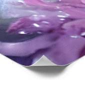 ファンタジーホワイトベビーキツネラベンダーアイズ ポスター (角)