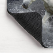 ファンタジーホワイトホース&海サーフマウスパッド マウスパッド (コーナー)