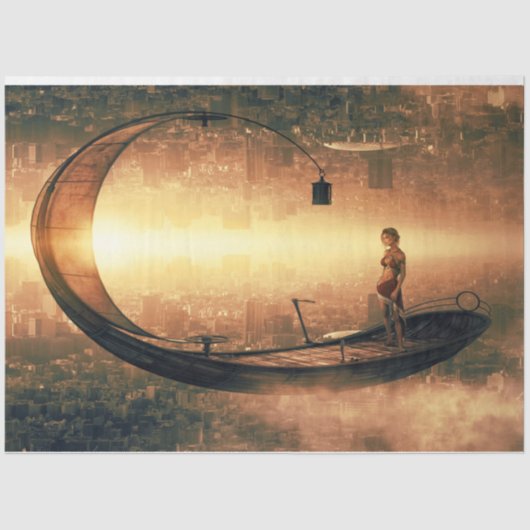 ファンタジーボート旅行20x30デコページ 薄葉紙 (正面)