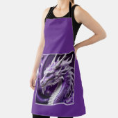ファンタジーポートレートの紫白龍 エプロン (インサイチュ)
