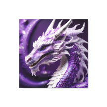 ファンタジーポートレートの紫白龍