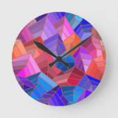 ファンタジーマウンテンズビューザスカイ ラウンド壁時計 (正面)