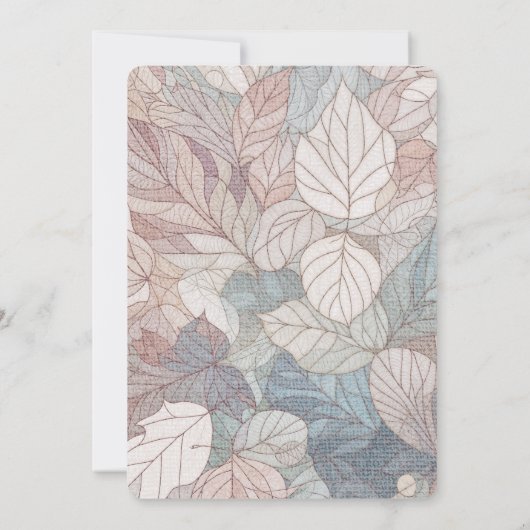 ファンタジーマウンテン結婚式招待状 (裏面)