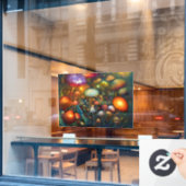 ファンタジーマッシュルームの窓が貼れる ウィンドウサイン (カフェ窓)