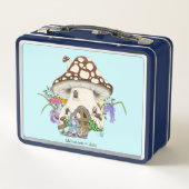 ファンタジーマッシュルームハウスフローラ メタルランチボックス (裏面)