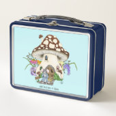 ファンタジーマッシュルームハウスフローラ メタルランチボックス (正面)