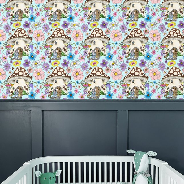 ファンタジーマッシュルームハウスフローラ 壁紙 (クリエイターアップロード済み)