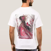 ファンタジーマンガガール亀子Tシャツカスタム Tシャツ (裏面)