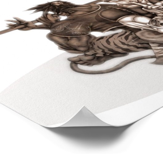 ファンタジーマンガ戦士 ポスター (角)