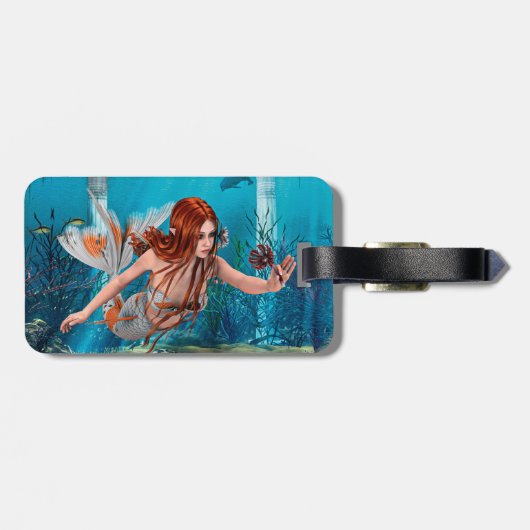 ファンタジーマーメイドとシーリリー ラゲッジタグ (裏面横)