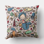 ファンタジーマーメイドパターン クッション (裏面)