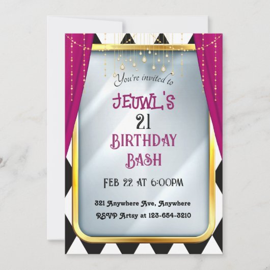 ファンタジーミラー 招待状 (正面)