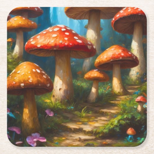 ファンタジームシロ紙コースター スクエアペーパーコースター (正面)