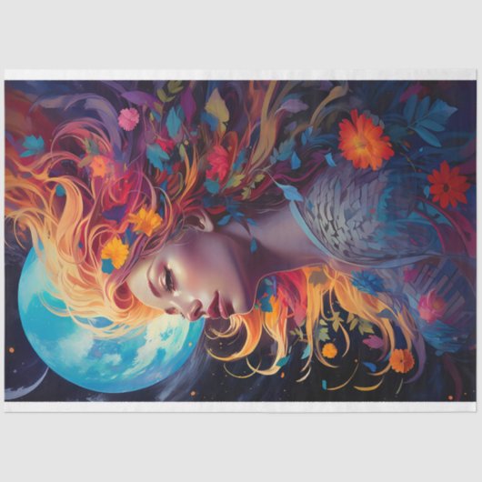 ファンタジームーンガール4デクページ紙 薄葉紙 (正面)