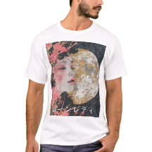 ファンタジームーンレディームンレディムーンレディTシャツカスタム