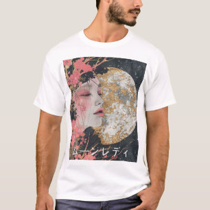 ファンタジームーンレディームンレディムーンレディTシャツカスタム Tシャツ