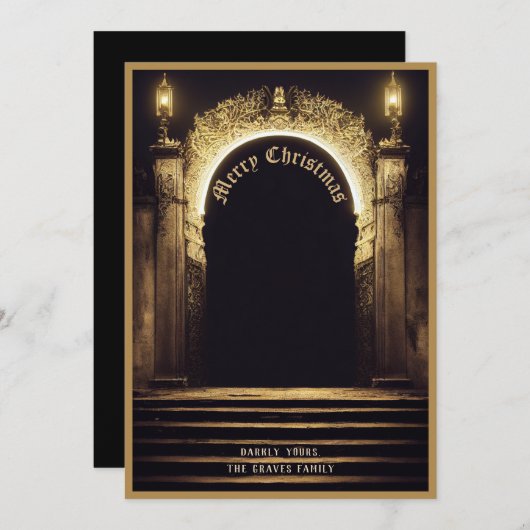 ファンタジーメリークリスマスホリデーカード シーズンカード (正面/裏面)