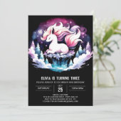 ファンタジーモダンホース誕生日 招待状 (スタンド正面)