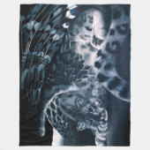 ファンタジーユキヒョウ フリースブランケット (正面)