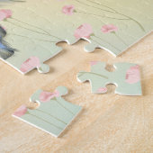 ファンタジーユニコーンかわいらしレインボーフローラ ジグソーパズル (側面)