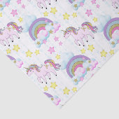 ファンタジーユニコーンのタイル張りの女の子のパーティー組織 薄葉紙 (詳細)