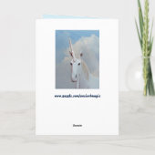 ファンタジーユニコーングリーティングカード シーズンカード (裏面)