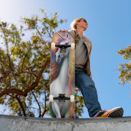 ファンタジーユニコーンレインボーカラーユニコーン愛好家 スケートボード