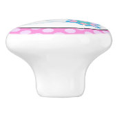 ファンタジーユニコーン女の子のルームノブ セラミックノブ (側面)