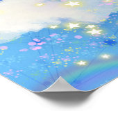 ファンタジーユニコーン女の子の部屋の装飾のポスター ポスター (角)