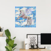 ファンタジーユニコーン女の子の部屋の装飾のポスター ポスター (ホームオフィス)