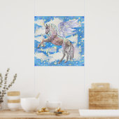 ファンタジーユニコーン女の子の部屋の装飾のポスター ポスター (キッチン)